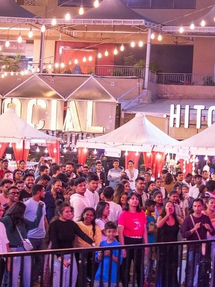 A massive crowd gathered at Phoenix Marketcity, creating an unforgettable atmosphere.