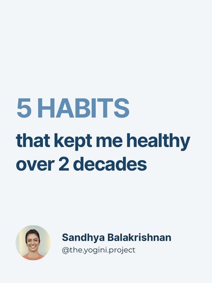 Sandhya Balakrishnan - Fitness Workshops & Corporate Wellness Practical Health & Nutrition Tips photo 7