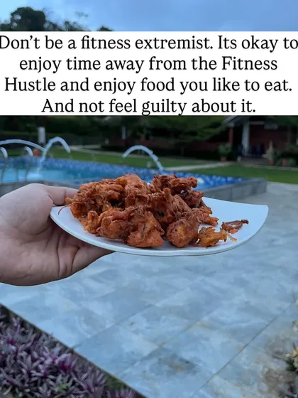 Don't be a fitness extremist. It's okay to enjoy time away from the "hustle" and eat food you like without feeling guilty. Balance is key to sustainability.