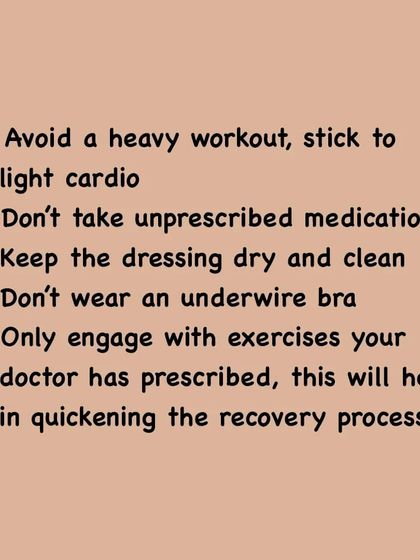 Following your breast surgery, it is important to avoid heavy workouts, wear the correct support garments, and follow all prescribed instructions. These simple steps will help quicken your recovery and protect your results.