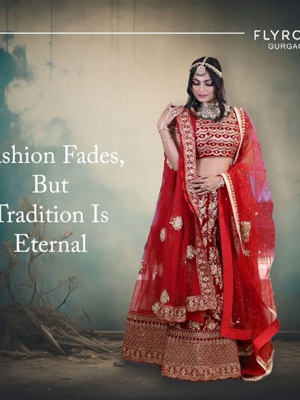 Fashion fades, but tradition is eternal. This classic red bridal lehenga is a timeless choice that will make you feel like the most beautiful bride.