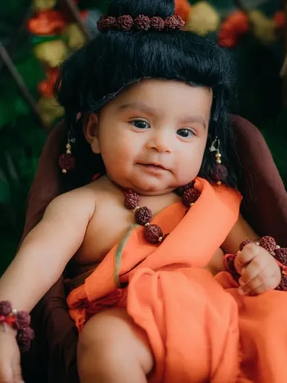 Another sweet portrait of our baby Ram, looking so peaceful and divine.