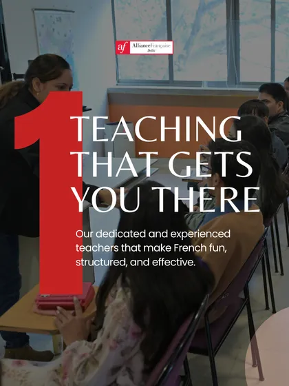 Our dedicated and experienced teachers make learning French fun, structured, and effective. They are the heart of our teaching methodology that gets you to your goal.