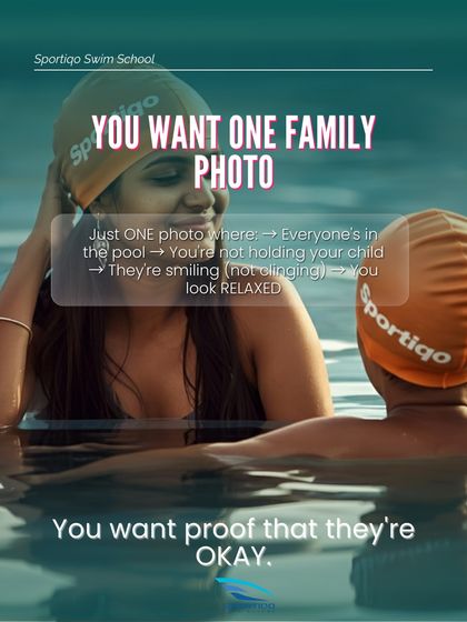 Imagine a family photo where everyone is relaxed and smiling in the pool. This is the proof you want that your child is safe and confident in the water.