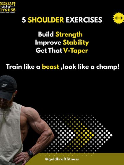 Want to build strength, improve stability, and get that V-taper look? This guide covers 5 essential shoulder exercises to help you train like a beast and look like a champ.