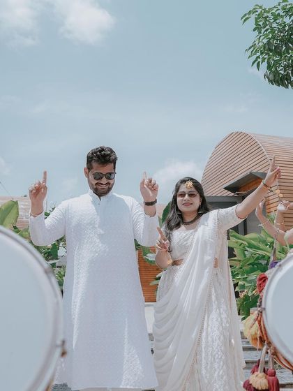 Orange Wedding Cinemas - Wedding Photography & Cinematography Vibrant Celebrations: Haldi & Mehendi photo 56