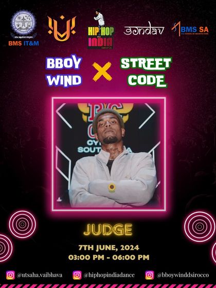 We are proud to sponsor and judge college events like "Street Code" at Utsaha VAIBHAVA’24. Our own Bboy Wind is on the judging panel, helping to nurture the next generation of talent.