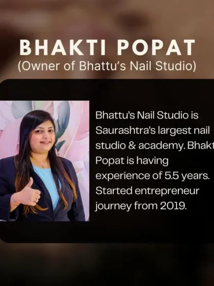 Introducing Bhakti Popat, owner of Saurashtra's largest nail studio, who was one of the experts at our Ahmedabad 'Look & Learn' event.
