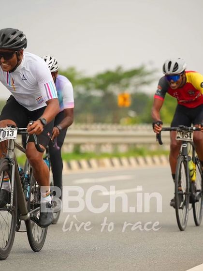 A group of amateur riders, enjoying the race and the camaraderie.