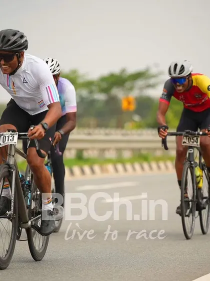 A group of amateur riders, enjoying the race and the camaraderie.