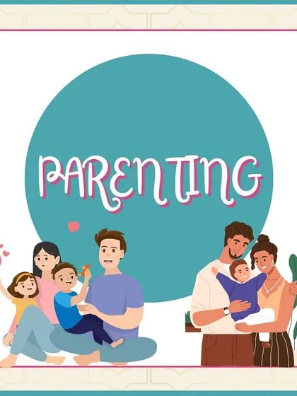 A graphic introducing the "Parenting" category, where I feature innovative solutions for parents.
