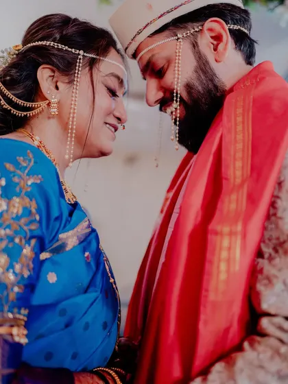 An intimate and serene moment between the couple.