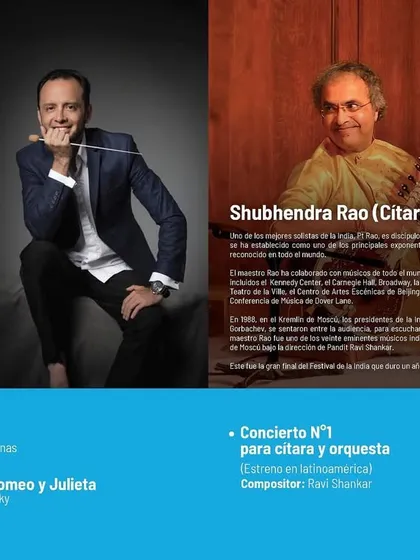 The program for my performance of the Sitar Concerto No. 1 in Ecuador, a Latin American premiere of this iconic work.