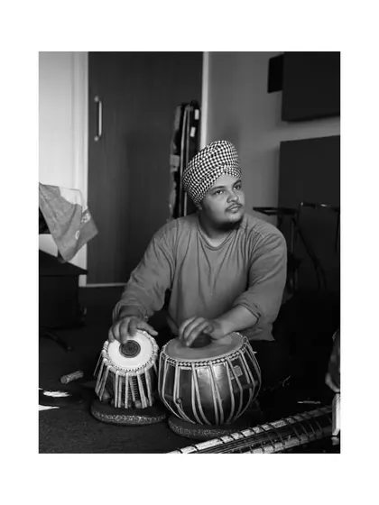 Another angle from the same practice session. The journey of a musician is one of lifelong learning and dedication.