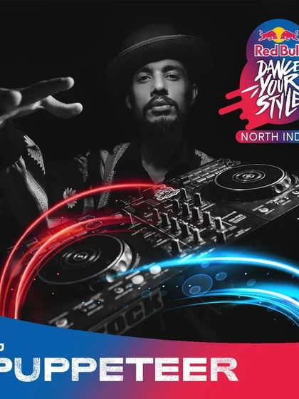 Unleashing rhythmic magic. A promotional shot for my DJ set at the Red Bull Dance Your Style North India event, ready to ignite the dance floor.