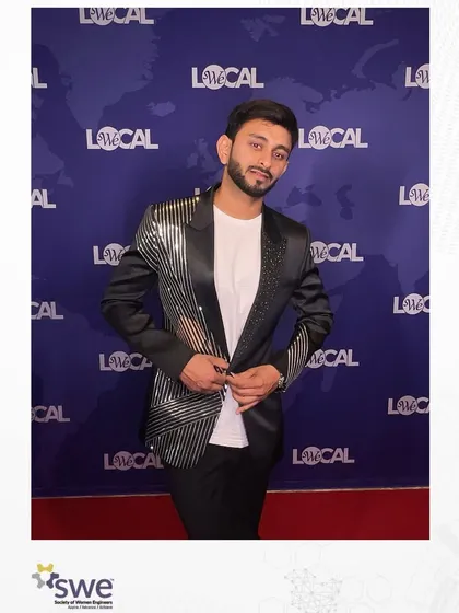 On the red carpet for the SWE We Local 2024 conference. I believe in dressing for the occasion to match the prestige of the event, bringing a touch of glamour to corporate functions.