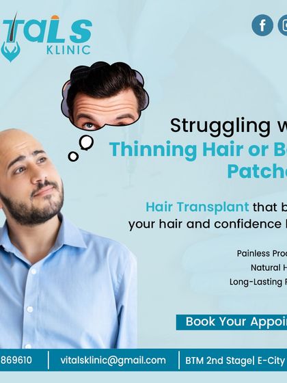 Vitals Klinic - Hair Restoration & Treatment FUE Hair Transplantation: A Permanent Solution photo 4