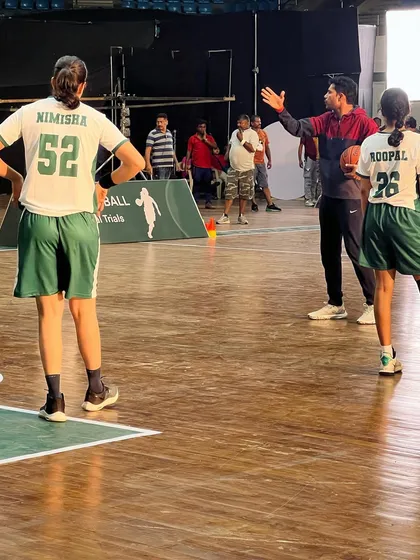 Here I am on set, directing our players for the Sunfeast advertisement. It's always a great opportunity to showcase the discipline and skill of our athletes in a professional production environment.