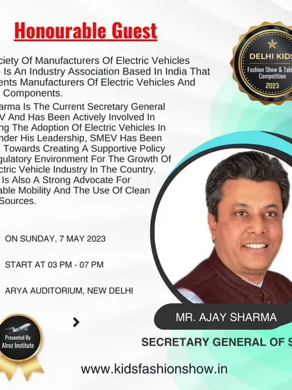 We were pleased to have Mr. Ajay Sharma, Secretary General of SMEV, as an Honourable Guest. His leadership in sustainability is an inspiration for the next generation.