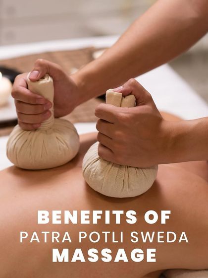 Patra Potli Sweda is a specialized massage I offer for stiffness and soreness. Using boluses filled with medicinal leaves, this traditional Ayurvedic treatment provides deep, therapeutic heat to relieve pain.