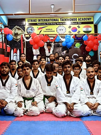 A group photo from our academy's opening ceremony, celebrating the start of a new journey with my students and community.