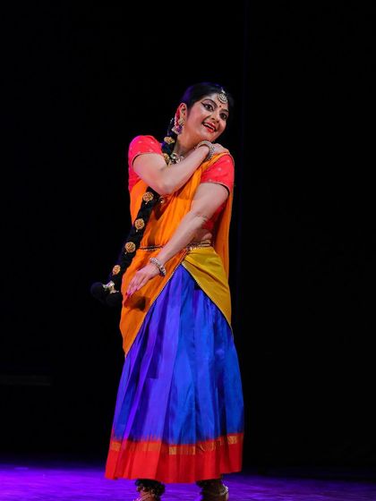 A moment of expressive storytelling from my solo performance 'Bhanika'. The joy of embodying a character and sharing their story through dance is a feeling I deeply cherish as an artist.