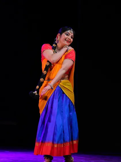 A moment of expressive storytelling from my solo performance 'Bhanika'. The joy of embodying a character and sharing their story through dance is a feeling I deeply cherish as an artist.