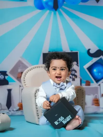 A big grin from the boss himself. These themed shoots are all about having fun and capturing memorable moments.