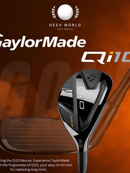The TaylorMade Qi10 Rescue, a versatile hybrid that makes replacing long irons an easy choice.