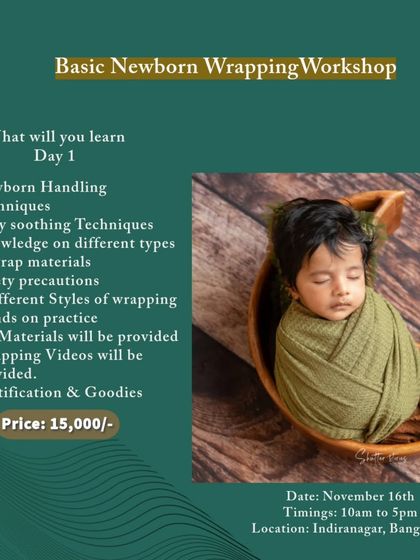 If you're just starting, my Basic Newborn Wrapping Workshop is the perfect foundation. You'll learn 5 essential wrapping styles and the fundamentals of safe newborn handling and soothing.