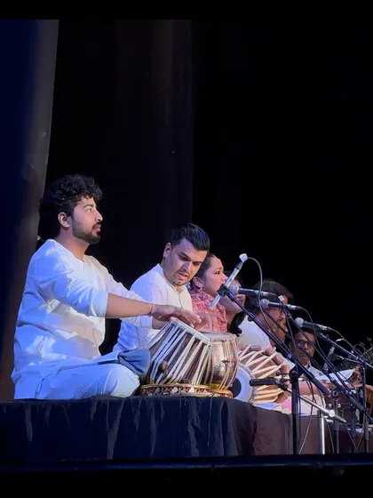 Another shot from the dance concert, focused on the rhythm section.