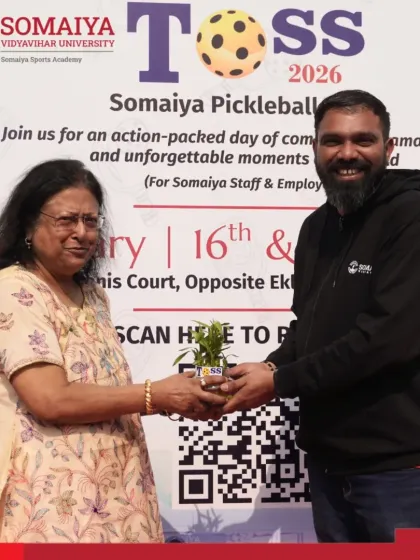 Another felicitation ceremony, showing our respect for the guests and dignitaries who support our events. This is a key part of our end-to-end event management.