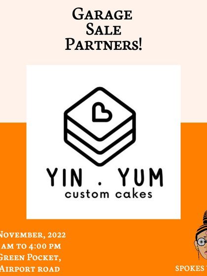 Our fellow cyclist and baker from Yin & Yum is partnering with us to provide delicious custom cakes at the Garage Sale.