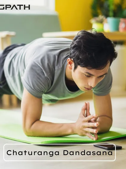Chaturanga Dandasana, or the Four-Limbed Staff Pose, is a cornerstone of vinyasa yoga. It is an incredible full-body workout that strengthens the arms, shoulders, and core muscles simultaneously.