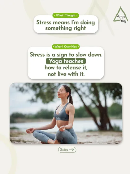 I used to think stress was a sign of progress. Now I know it's a signal from my body to slow down. Yoga taught me how to release stress, not just live with it. This is the core philosophy behind all my retreats.