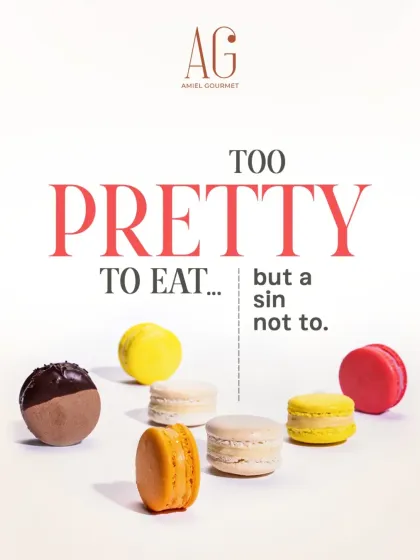 My macarons are a little bite of Paris. Crafted the traditional way, they have that perfect light crunch giving way to a soft, chewy interior. They are almost too pretty to eat, but it would be a sin not to.