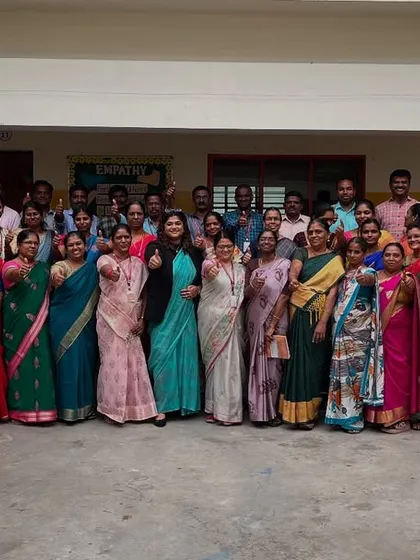 The wonderful group of 50 educators from Sri Vijay Vidhyalaya Group of Institutions after our full day workshop. Seeing this level of enthusiasm and commitment to professional growth is what makes my work so fulfilling.