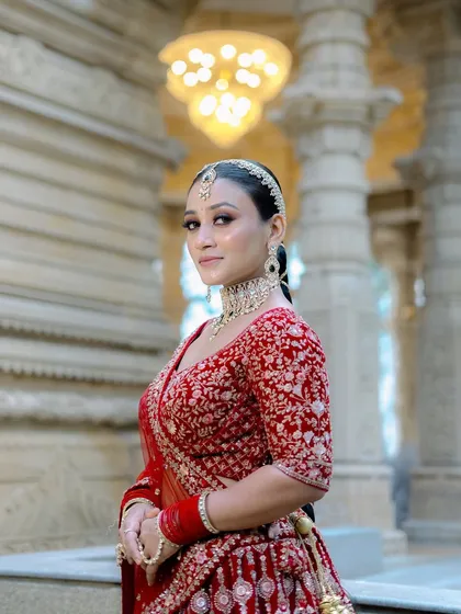 A final portrait of this stunning bride. The smokey eyes and radiant skin come together to create a look that is truly timeless.