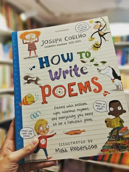 A fantastic guide for budding poets. "How to Write Poems" by Joseph Coelho is one of the many resources we use to inspire kids, packed with brilliant tips and hilarious rhymes.