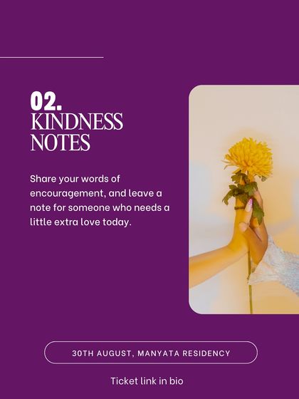 Spreading positivity with 'Kindness Notes'. We encouraged everyone to share words of encouragement and leave a note for someone who might need a little extra love.