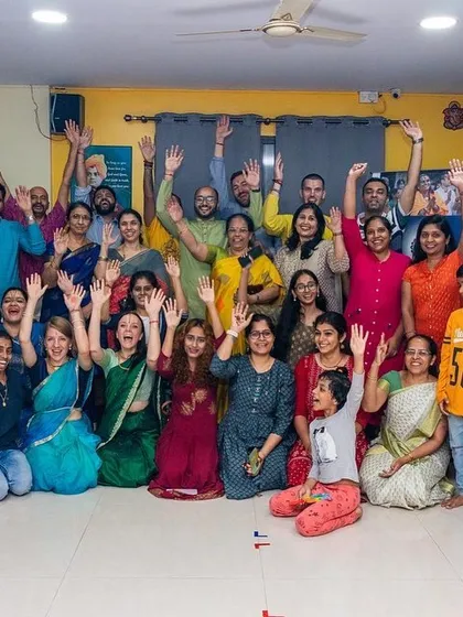 A beautiful moment of community and shared joy. Our kirtan events bring together people from all walks of life to celebrate through music and devotion.
