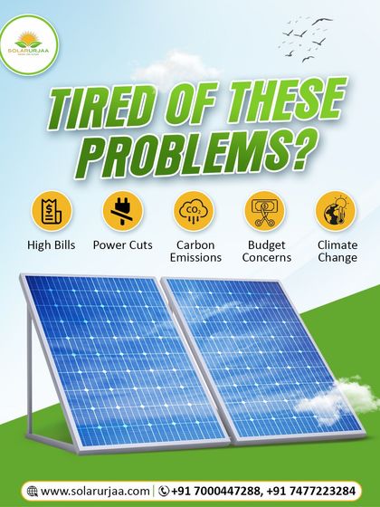 **High bills, power cuts, and budget concerns are problems of the past.** A solar installation solves all these issues by providing uninterrupted power, lowering your carbon footprint, and offering long-term savings with the help of subsidies.