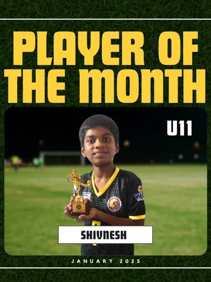 Shivnesh, our U11 Player of the Month for January 2025.