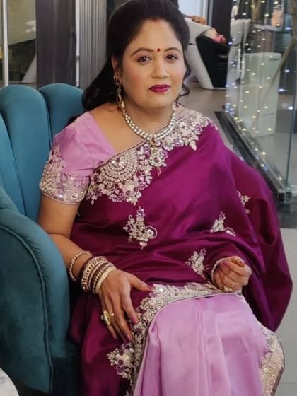 Elegant party makeup for a mature client. I used colors that complement her skin tone and a classic hairstyle to create a sophisticated and graceful look for a family function.