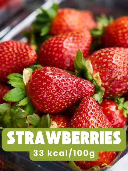 Looking for foods that have almost zero calories but keep you full? This carousel highlights light yet powerful options like strawberries and other vegetables that can help you stay on track without feeling deprived.