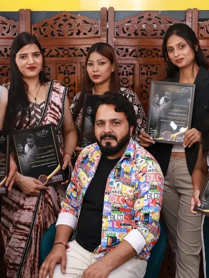 A group of my talented students after completing their professional makeup and hairstyling diploma course. I wish them all the best for a successful career.
