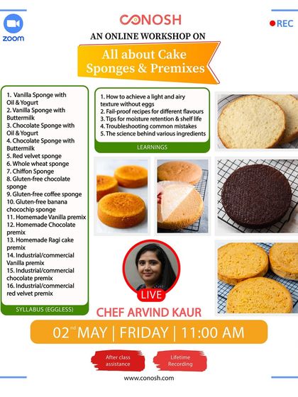 Conosh - Online Culinary Workshops Everyday & Travel Cakes photo 11