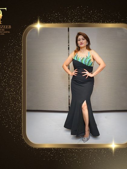 These images showcase my festive and party wear gowns, perfect for celebrating in style. Each design, from sleek black dresses to elegant grey gowns, is crafted to make you feel special during the festive season.