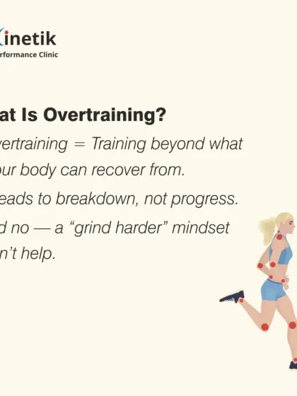 Overtraining is defined as training beyond what your body can recover from. It leads to breakdown, not progress, and a "grind harder" mindset will only make it worse.