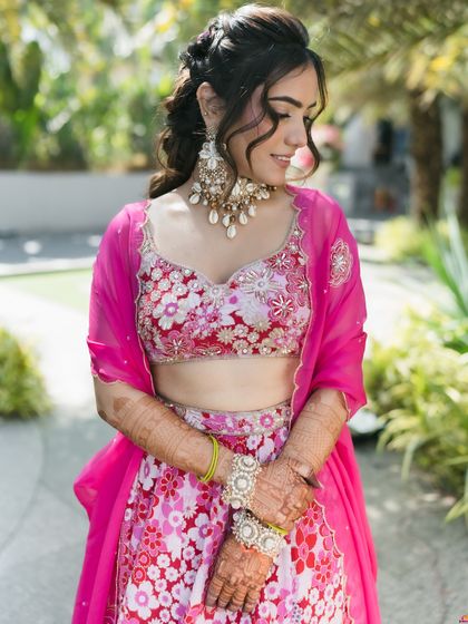 Playful Mehendi & Haldi Hair photo 12